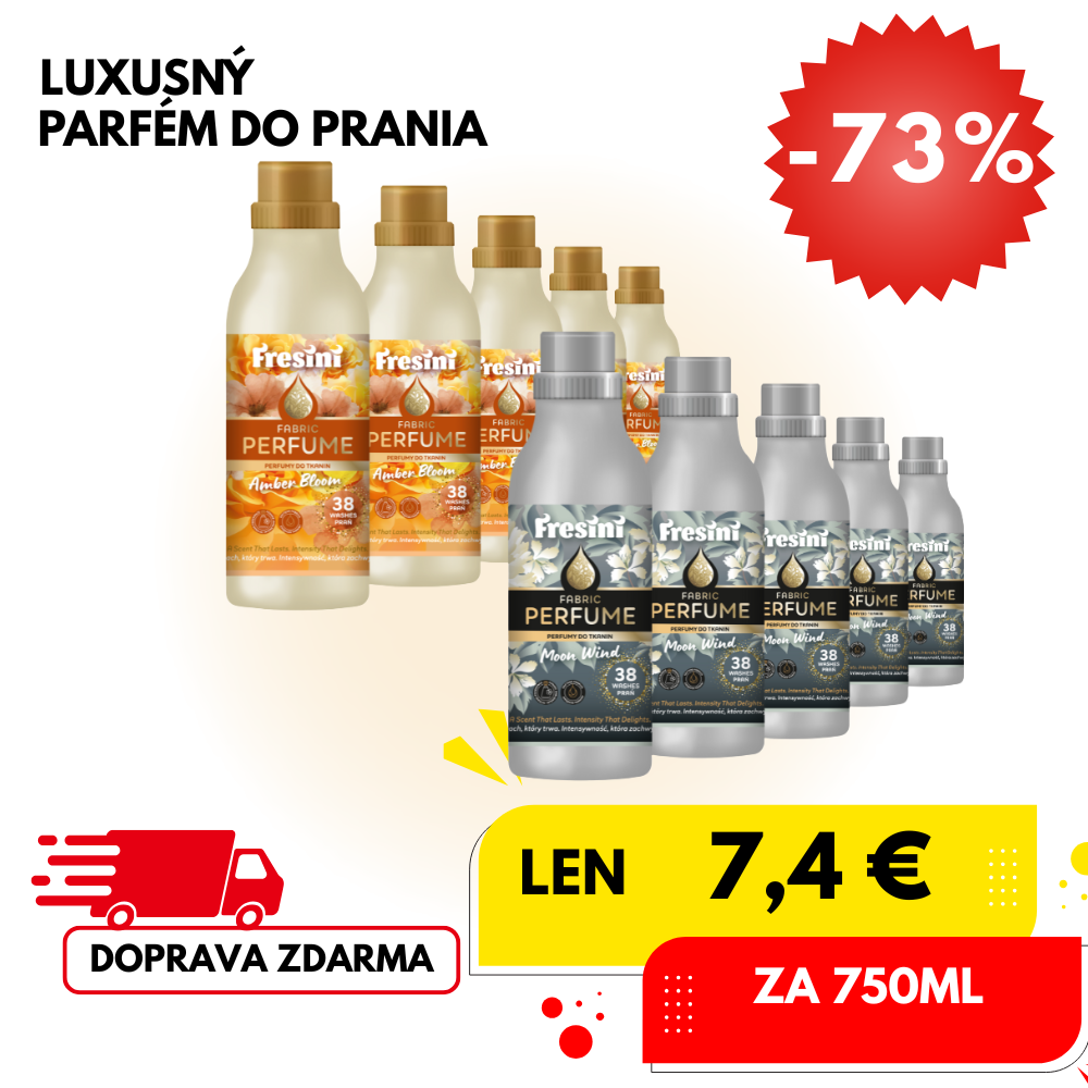 Fresini 10x Mosóparfüm Szett – Amber Bloom + Moon Wind (2.960Ft/üveg)